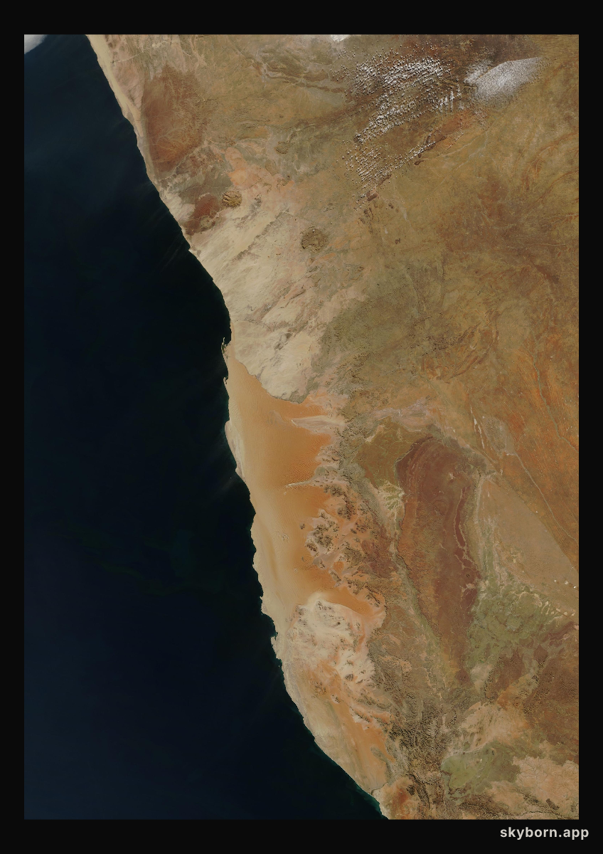 The Earth on 11 July 2005 · Namib Desert