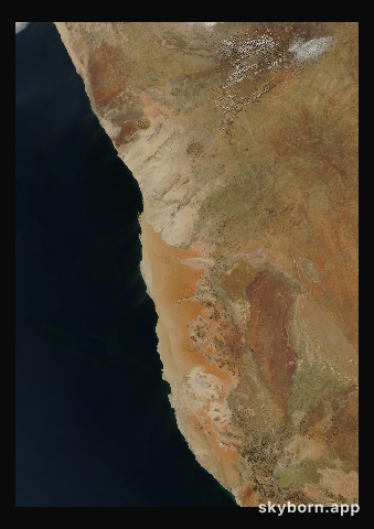 The Earth on 11 July 2005 · Namib Desert