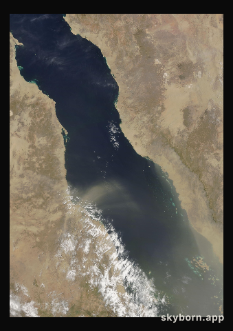 The Earth on 12 July 2005 · Red Sea