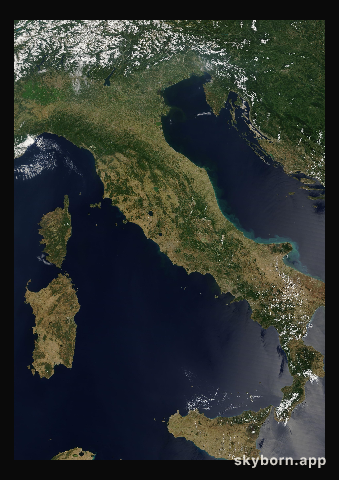 The Earth on 15 July 2005 · Italy and the Adriatic