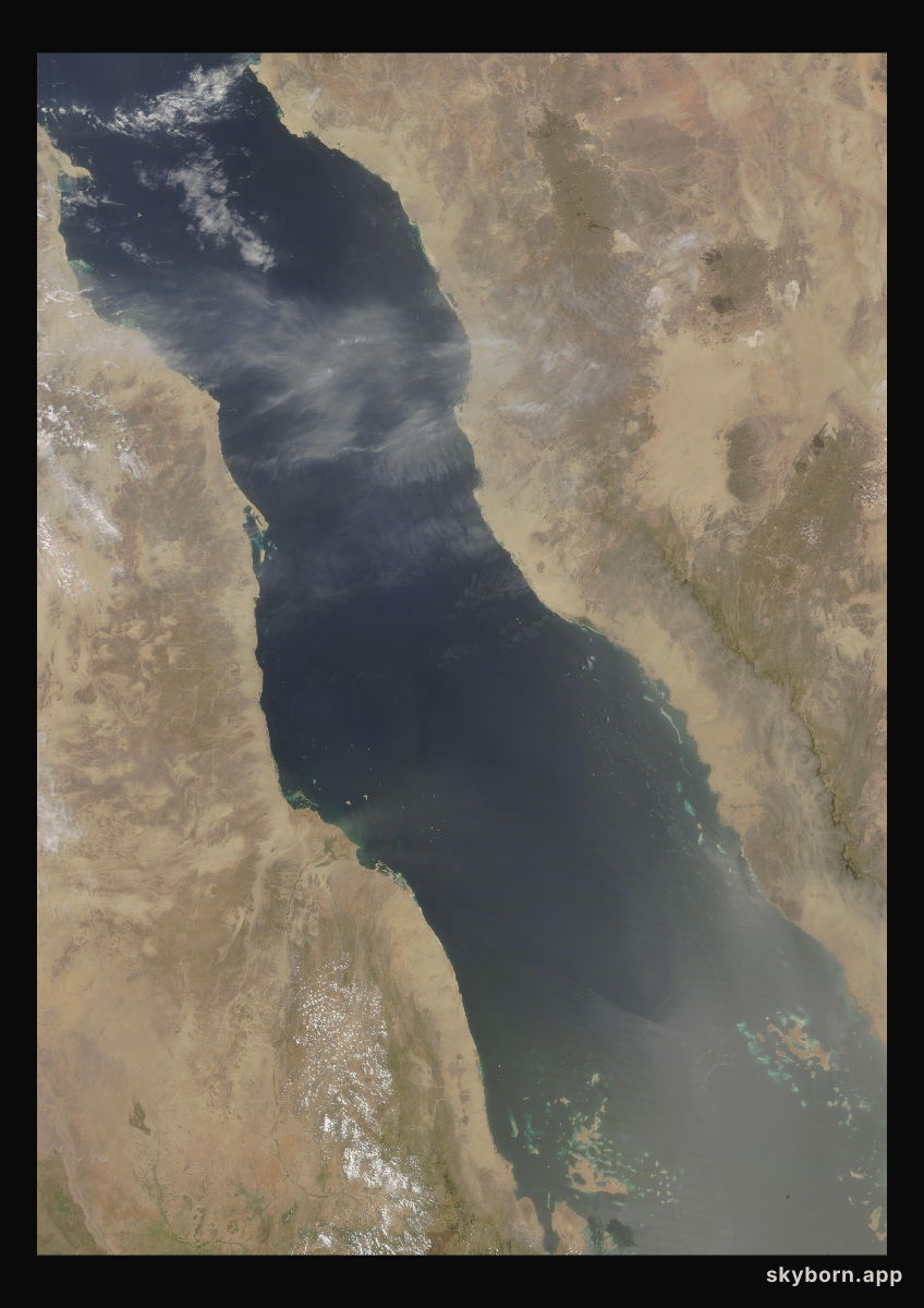 The Earth on 19 July 2005 · Red Sea