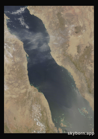 The Earth on 19 July 2005 · Red Sea