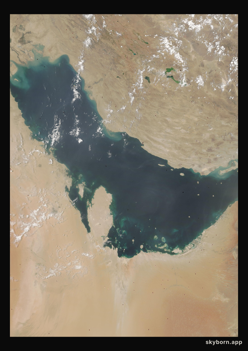 The Earth on 20 July 2005 · Persian Gulf