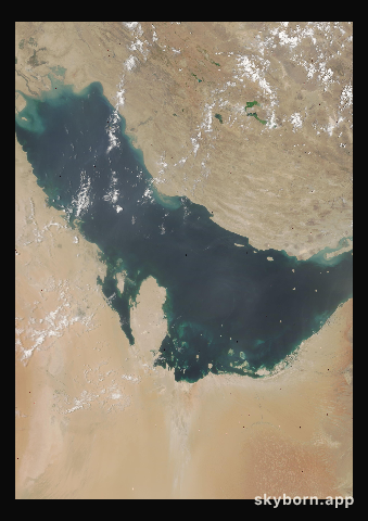 The Earth on 20 July 2005 · Persian Gulf