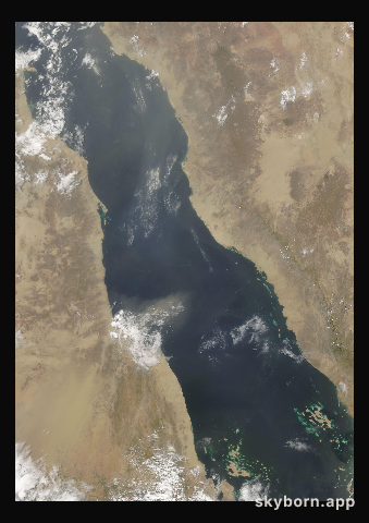 The Earth on 21 July 2005 · Red Sea