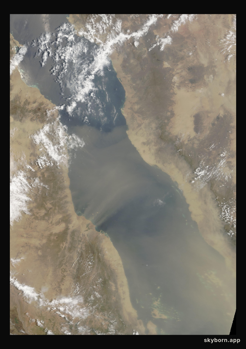 The Earth on 22 July 2005 · Red Sea