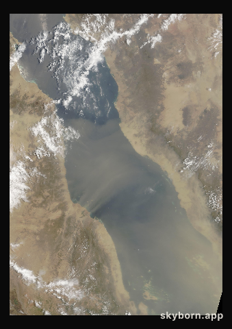 The Earth on 22 July 2005 · Red Sea