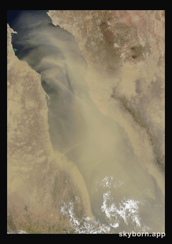 The Earth on 26 July 2005 · Red Sea