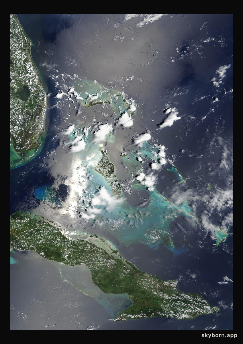 The Earth on 28 July 2005 · Bahamas
