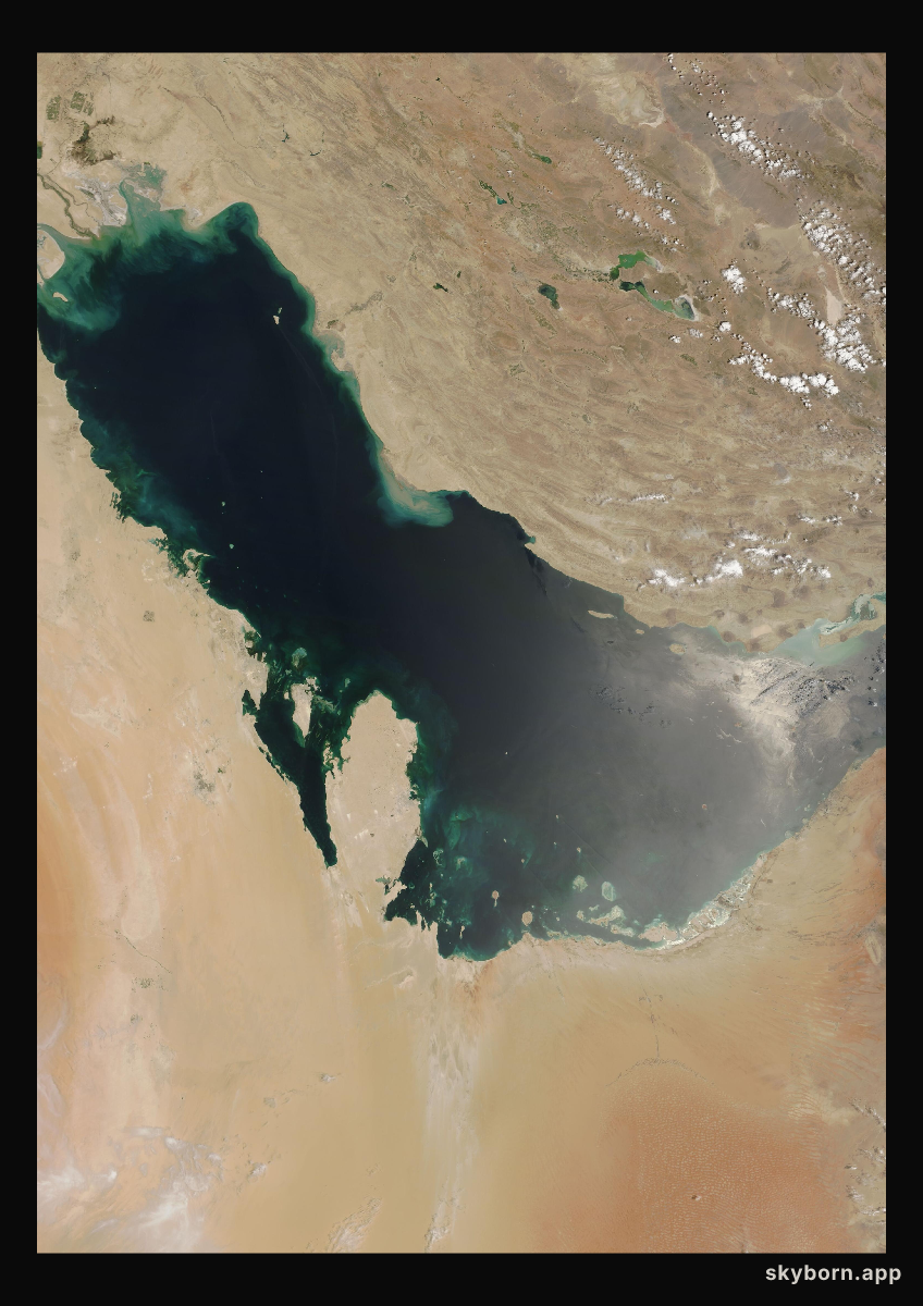 The Earth on 3 August 2005 · Persian Gulf