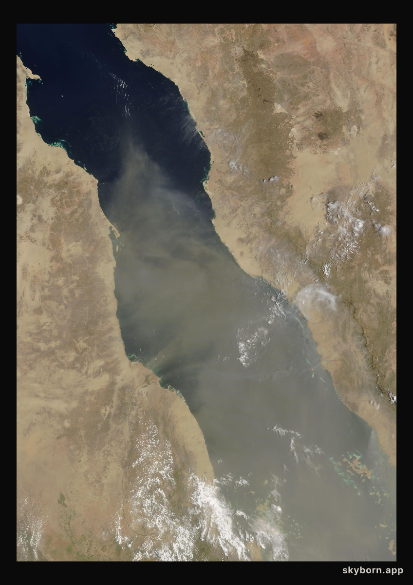 The Earth on 4 August 2005 · Red Sea