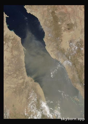 The Earth on 4 August 2005 · Red Sea