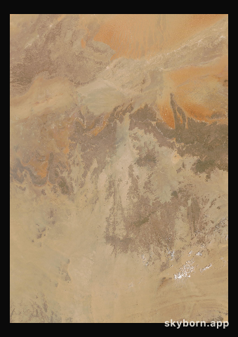 The Earth on 14 August 2005 · Sahara, Algeria