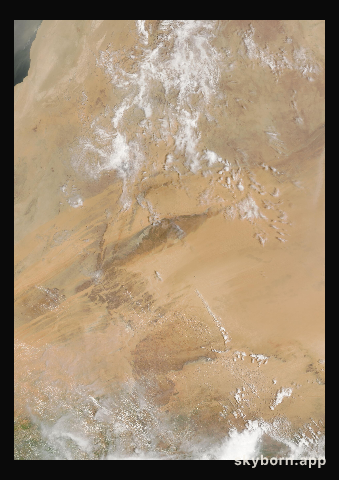 The Earth on 18 August 2005 · Eye of the Sahara, Mauritania