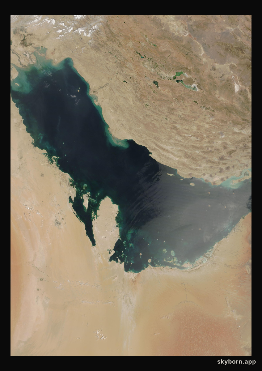 The Earth on 19 August 2005 · Persian Gulf