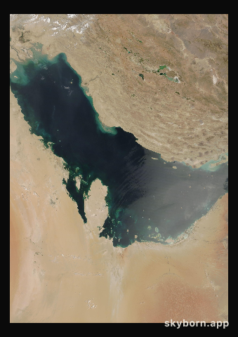 The Earth on 19 August 2005 · Persian Gulf