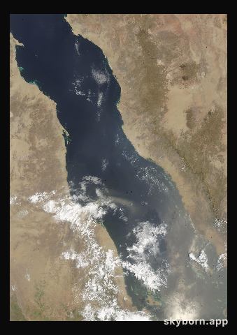 The Earth on 20 August 2005 · Red Sea