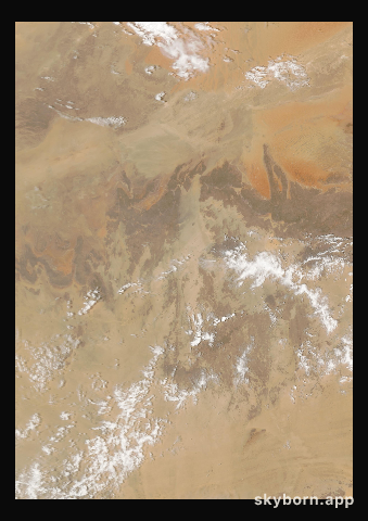 The Earth on 25 August 2005 · Sahara, Algeria