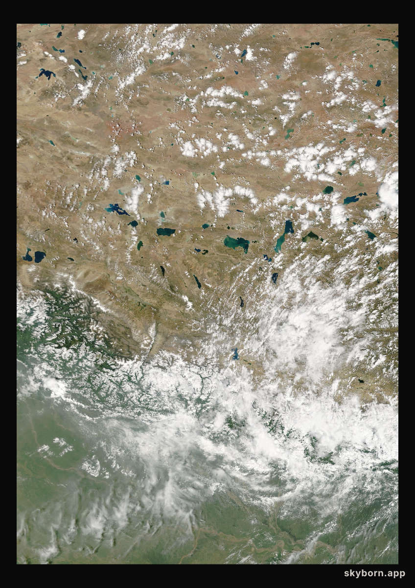 The Earth on 27 August 2005 · Himalaya and Tibet