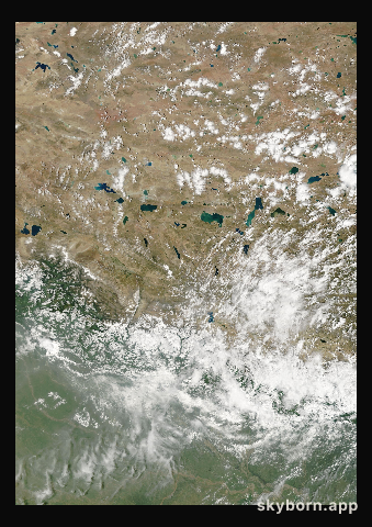 The Earth on 27 August 2005 · Himalaya and Tibet