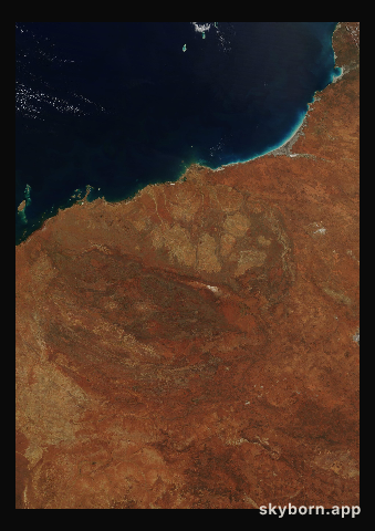 The Earth on 28 August 2005 · Pilbara, Western Australia