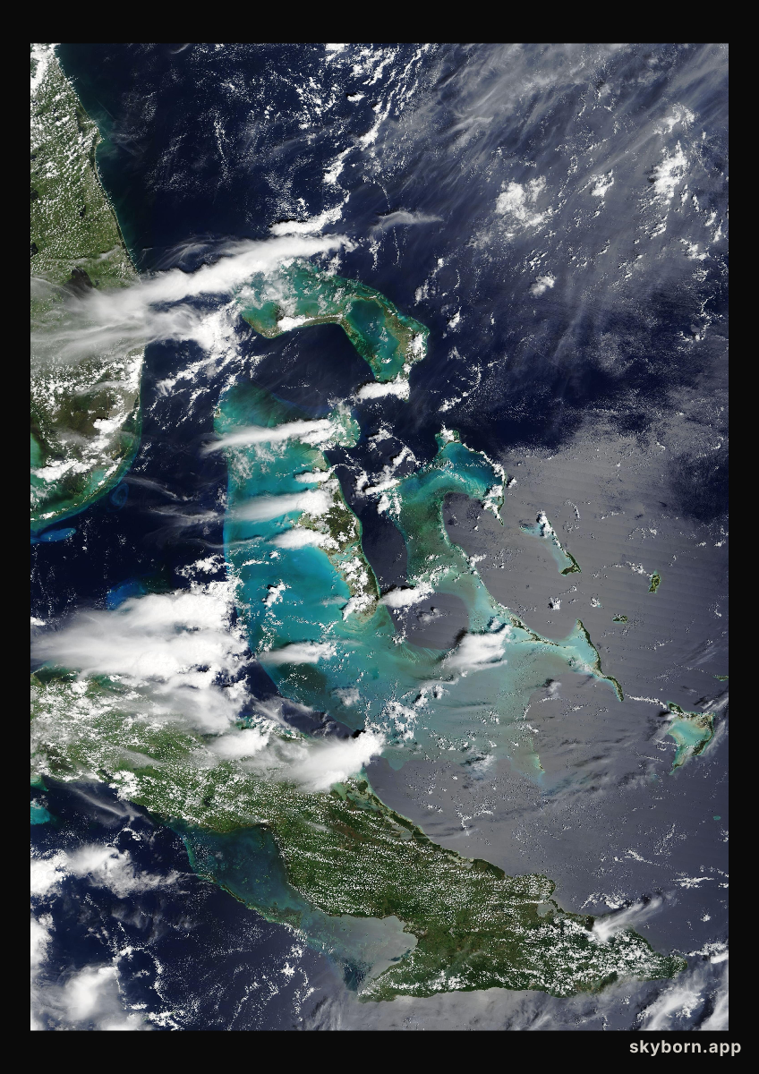 The Earth on 31 August 2005 · Bahamas