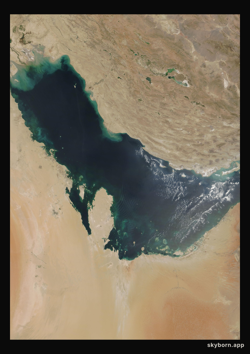 The Earth on 4 September 2005 · Persian Gulf