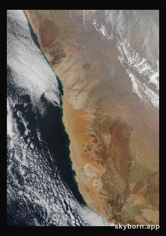 The Earth on 7 September 2005 · Namib Desert