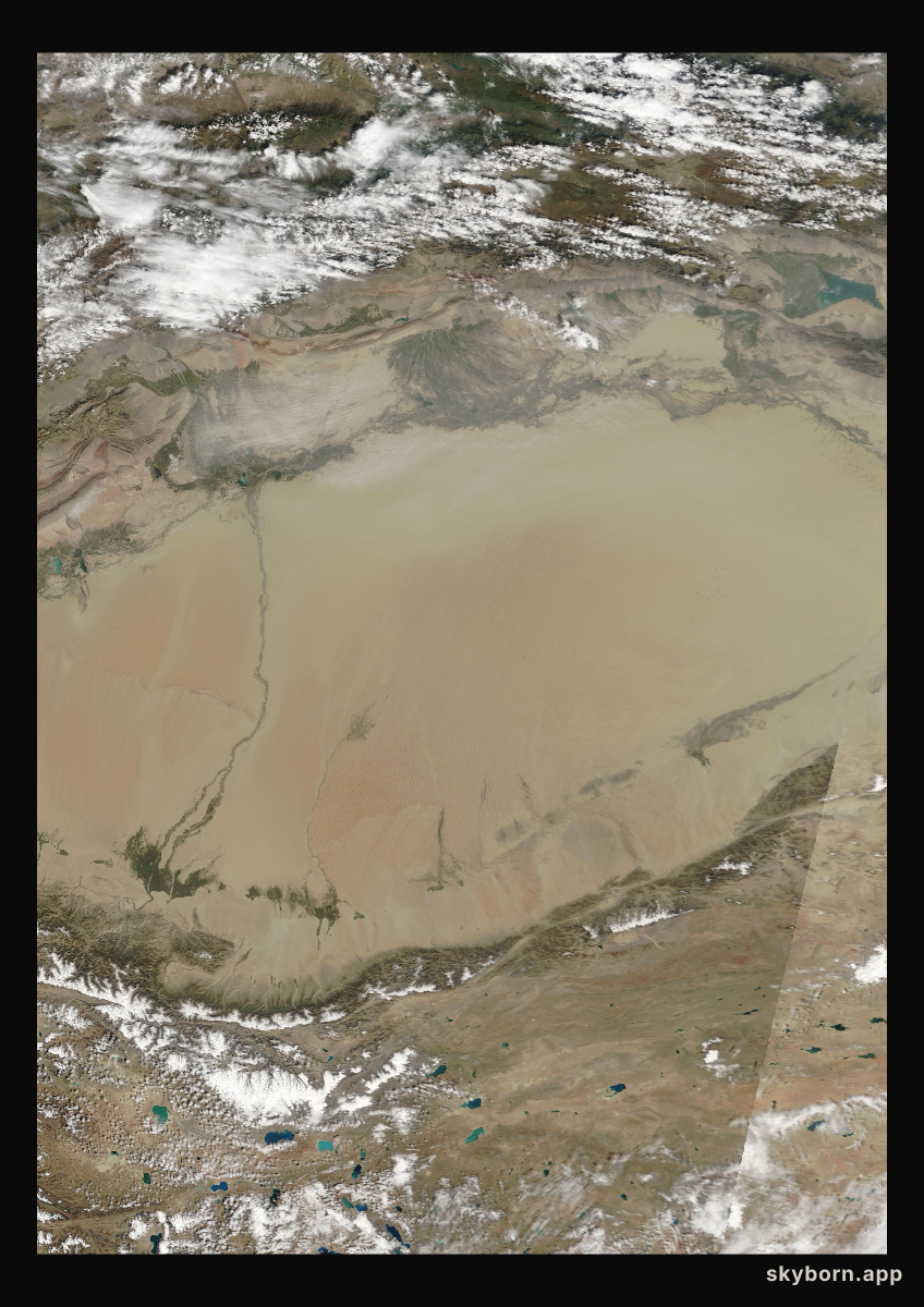 The Earth on 16 September 2005 · Taklamakan Desert
