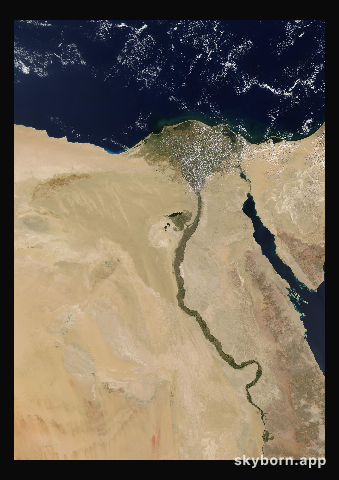 The Earth on 24 September 2005 · Nile Delta and Sinai
