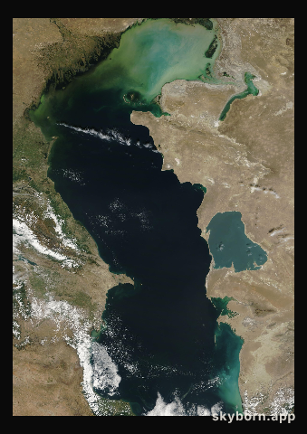 The Earth on 25 September 2005 · Caspian Sea