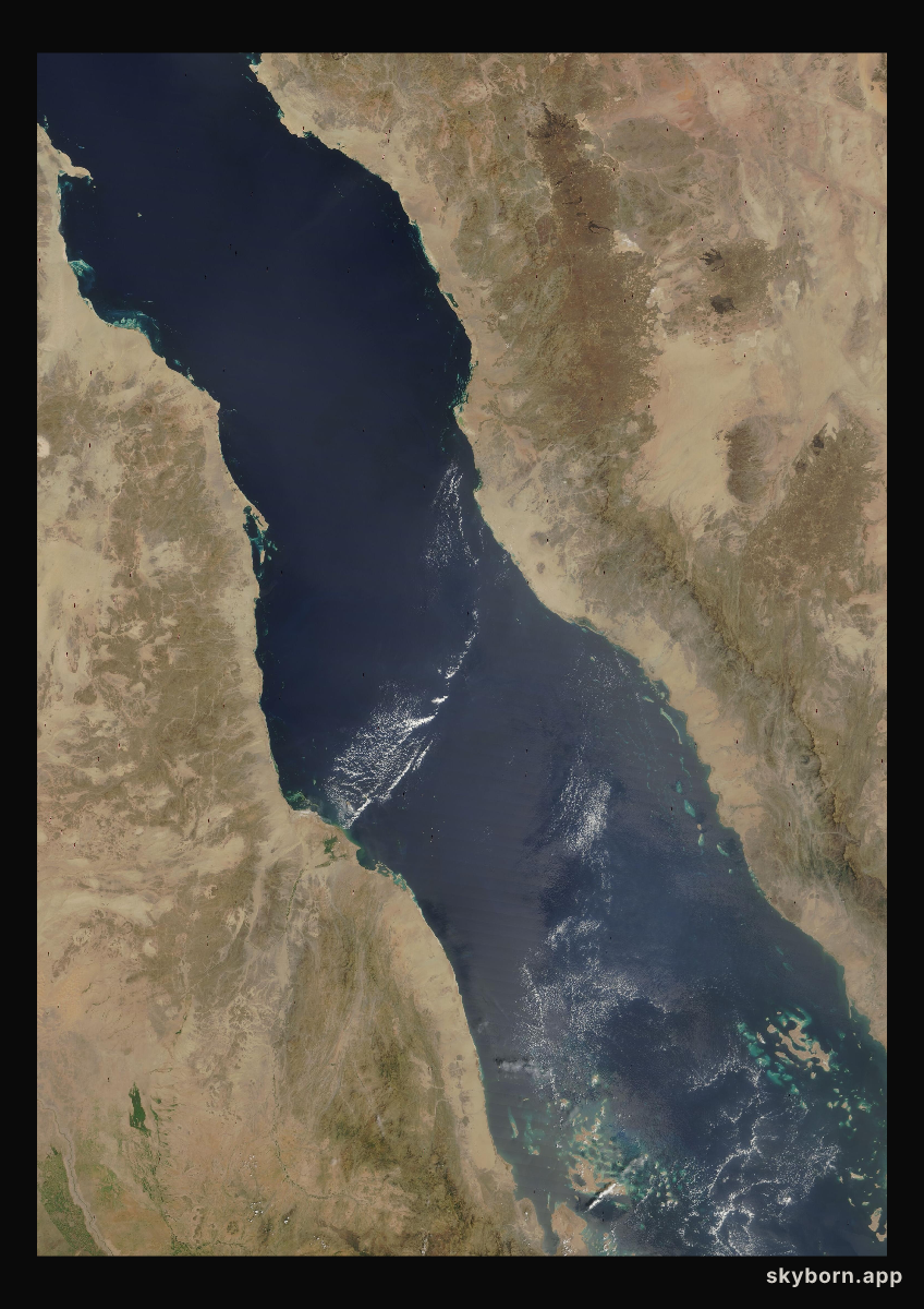 The Earth on 28 September 2005 · Red Sea