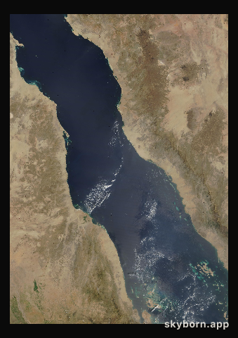 The Earth on 28 September 2005 · Red Sea