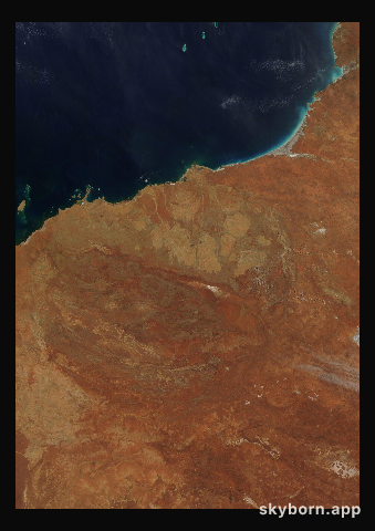 The Earth on 1 October 2005 · Pilbara, Western Australia