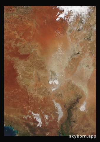 The Earth on 2 October 2005 · Lake Eyre, Australia