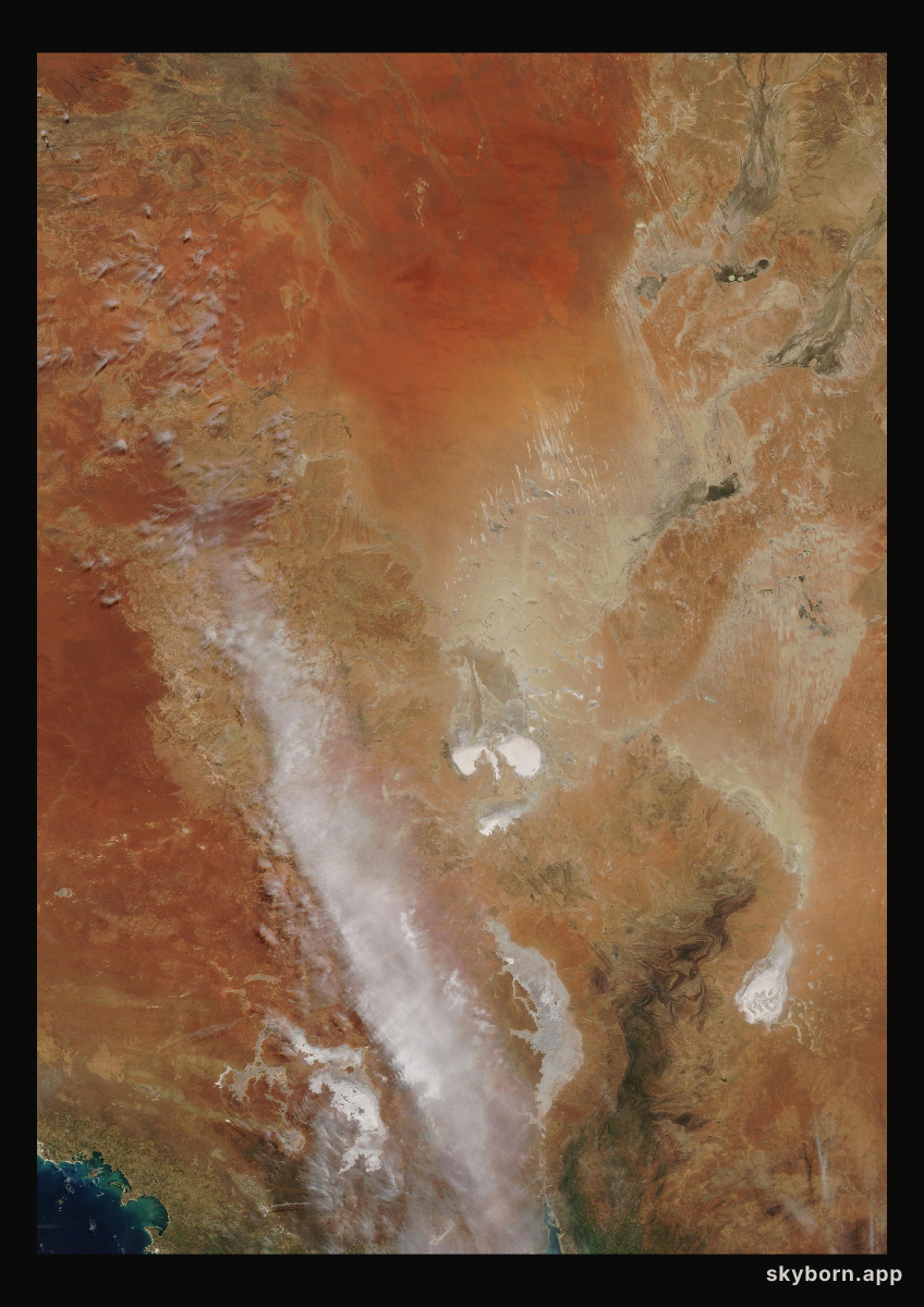 The Earth on 4 October 2005 · Lake Eyre, Australia