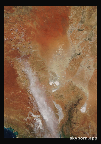 The Earth on 4 October 2005 · Lake Eyre, Australia