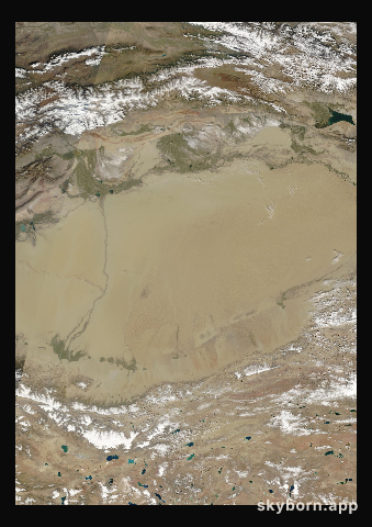 The Earth on 5 October 2005 · Taklamakan Desert