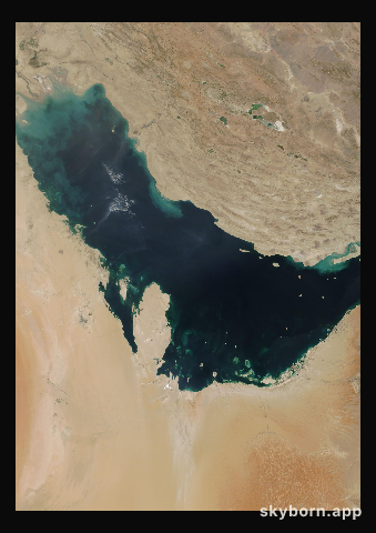 The Earth on 8 October 2005 · Persian Gulf