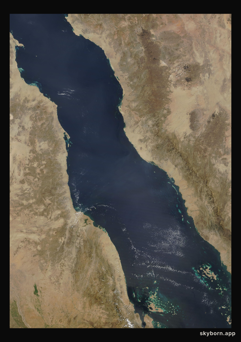 The Earth on 14 October 2005 · Red Sea
