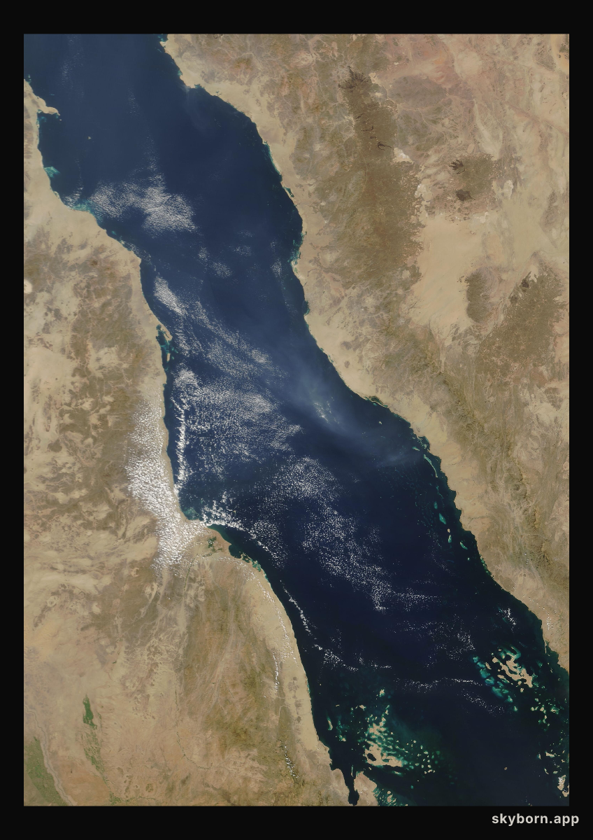 The Earth on 18 October 2005 · Red Sea