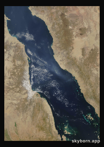 The Earth on 18 October 2005 · Red Sea