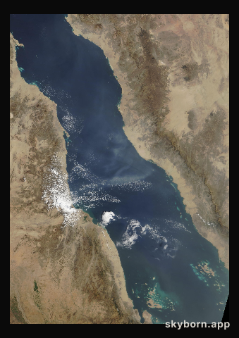 The Earth on 26 October 2005 · Red Sea