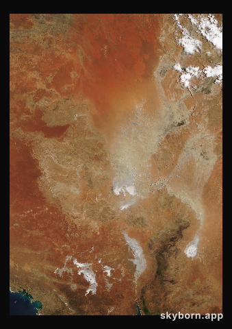 The Earth on 27 October 2005 · Lake Eyre, Australia