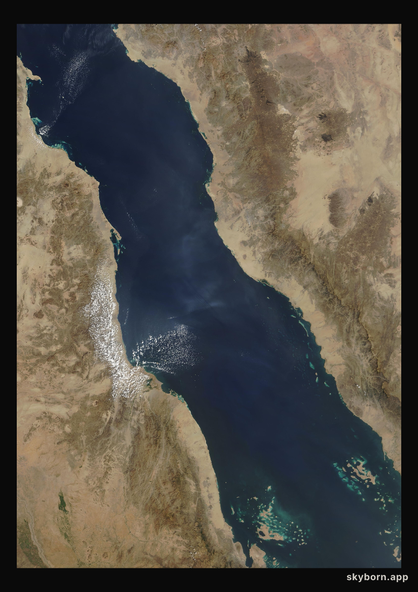 The Earth on 28 October 2005 · Red Sea
