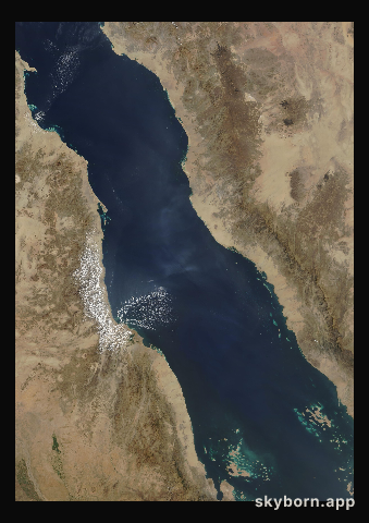 The Earth on 28 October 2005 · Red Sea