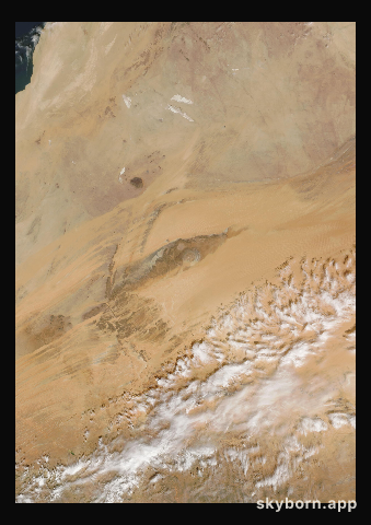 The Earth on 30 October 2005 · Eye of the Sahara, Mauritania