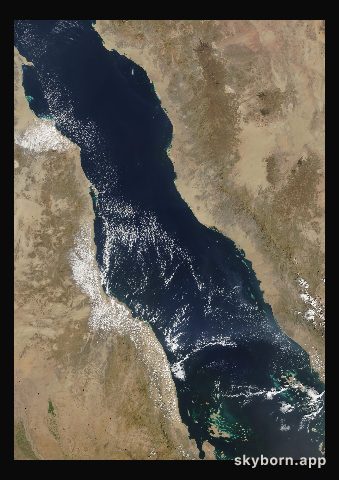 The Earth on 1 November 2005 · Red Sea