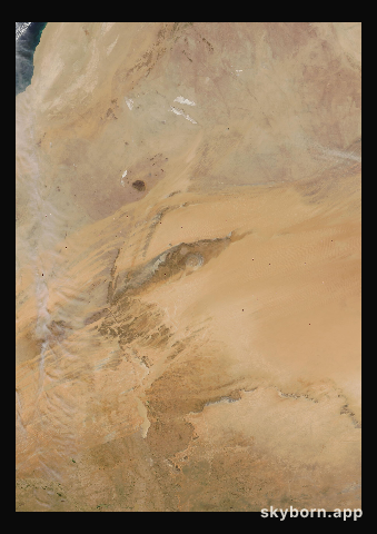 The Earth on 6 November 2005 · Eye of the Sahara, Mauritania