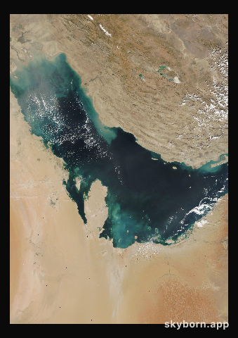 The Earth on 9 November 2005 · Persian Gulf